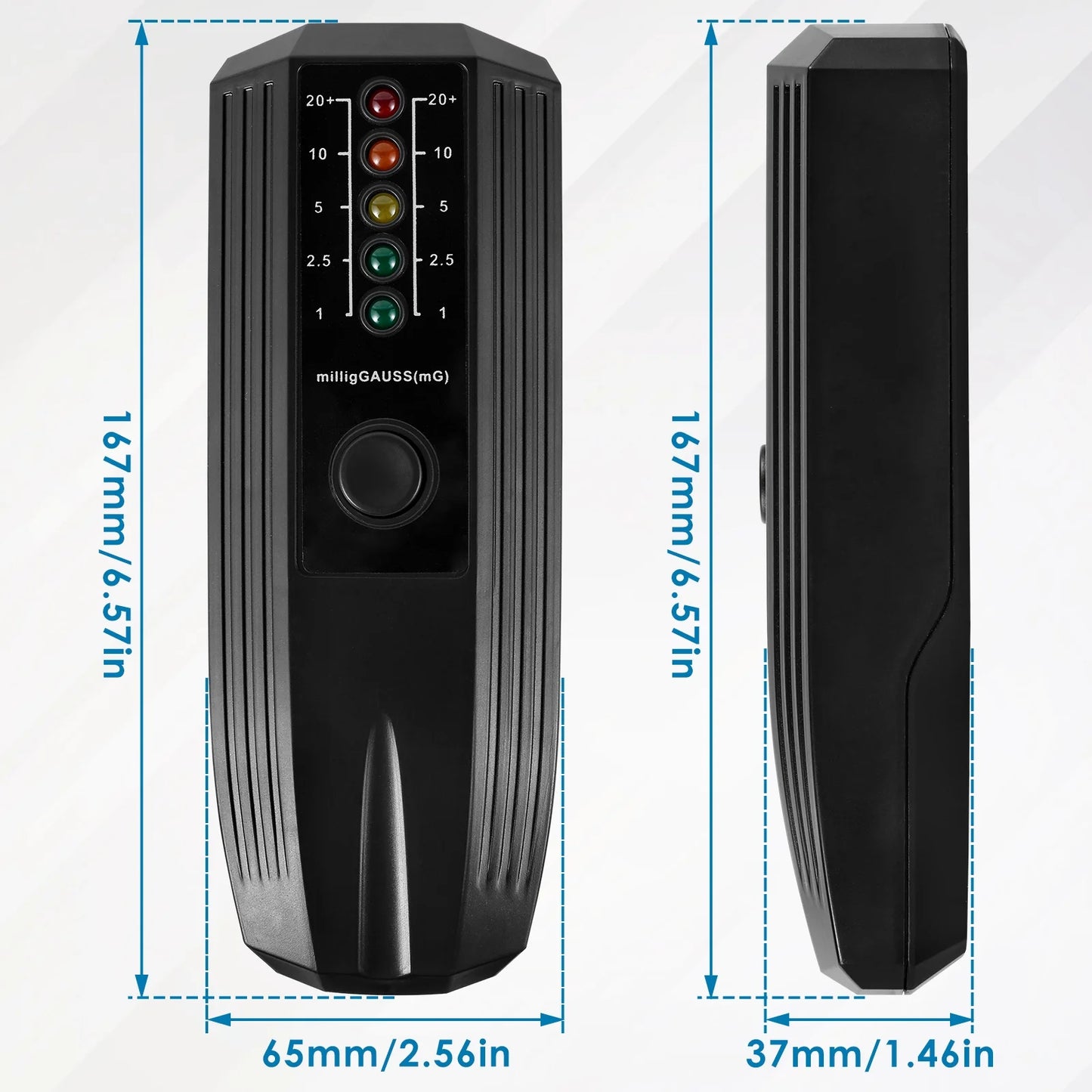 EMF Meter,High Accuracy Electromagnetic Field Radiation Detector Battery Powered EMF Detector Ghost Hunting Paranormal Equipment Tester for Industrial Construction