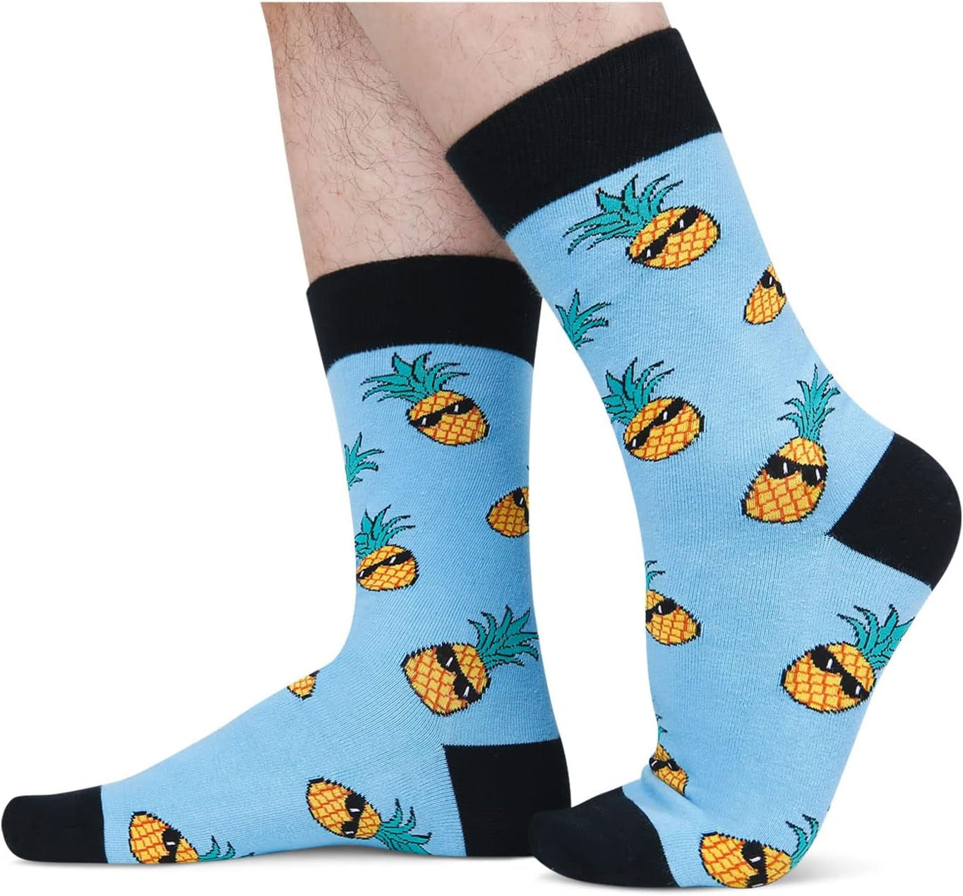 Crazy Pineapple Gifts for Men - Fruit Socks Fun Crazy Pineapple Socks