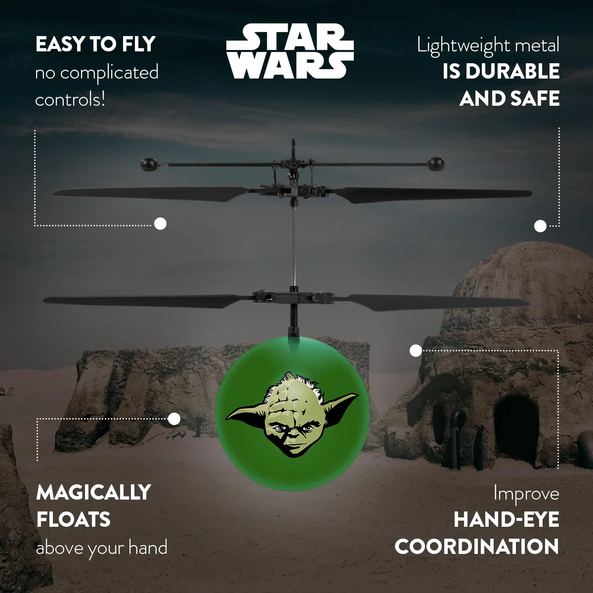 Star Wars Yoda IR UFO Ball Helicopter