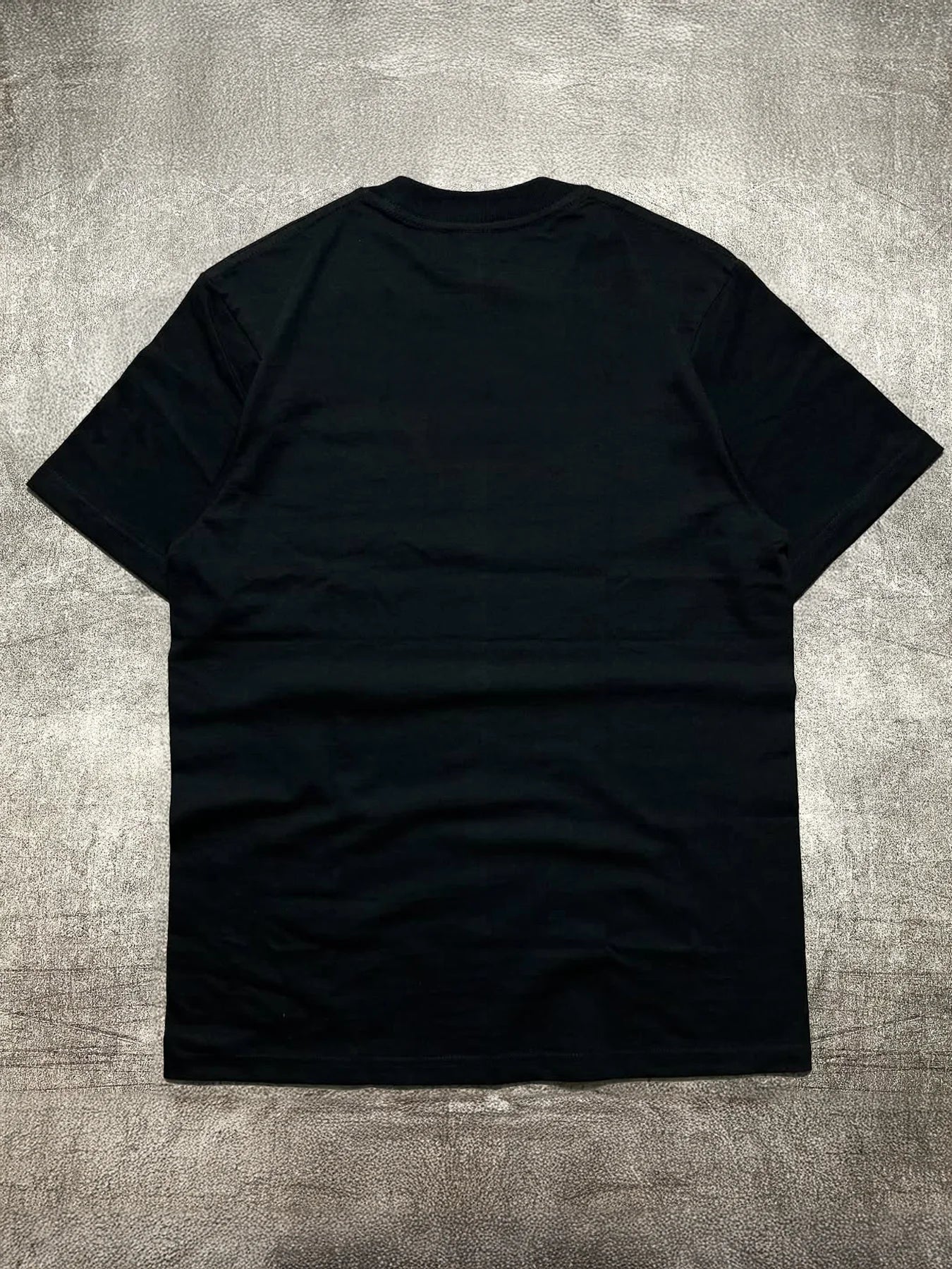 Men's Black 200g Cotton Crew - Neck Short - Sleeve T - Shirt with Cat - Eared Anime Girl Heat - Transfer Print
