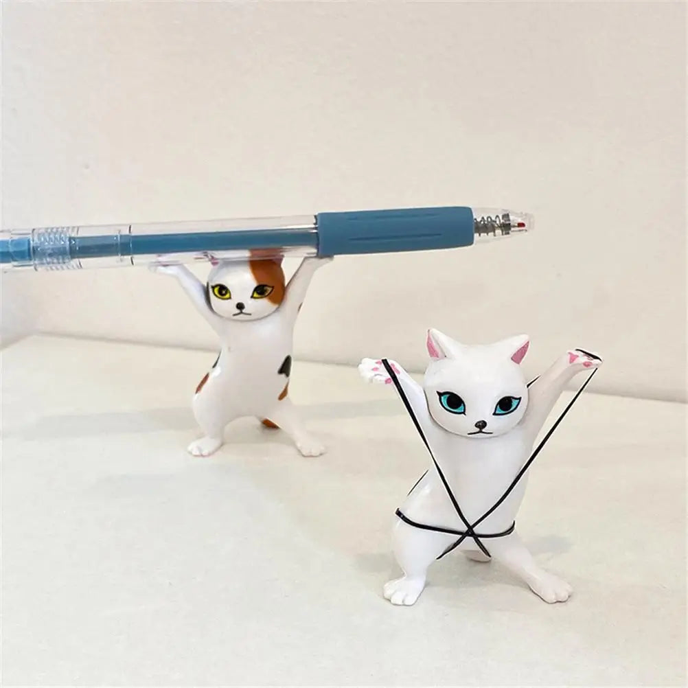 Cat Figures Toys Anime Raising Hands Dancing Cat Model Cat Ornaments Cat Figures Toys for Children s Room Study Room