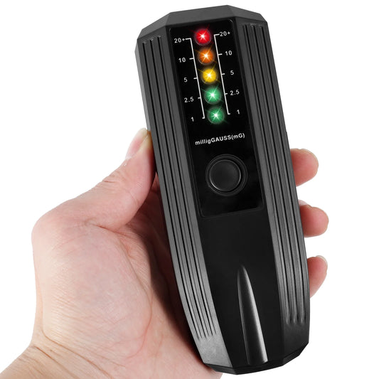 EMF Meter,High Accuracy Electromagnetic Field Radiation Detector Battery Powered EMF Detector Ghost Hunting Paranormal Equipment Tester for Industrial Construction
